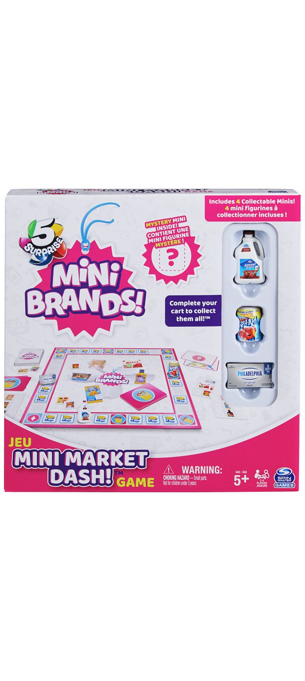 Buy Mini Brands Mini Market Dash Shopping Board Game, Board games
